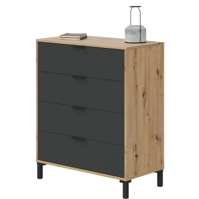 Afbeelding van Commode met 4 laden L77,5 cm