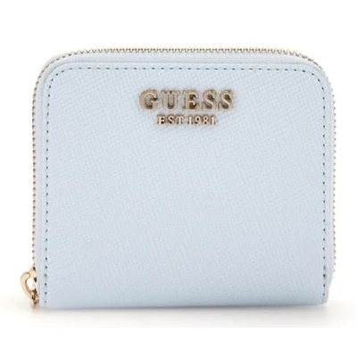 Afbeelding van GUESS Portemonnee Laurel SLG Small Zip Around Wallet Powder Blue Lichtblauw
