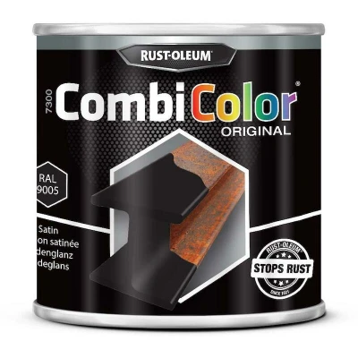 Afbeelding van Combicolor 7375 Zijdeglans Zwart RAL9005 250 ML