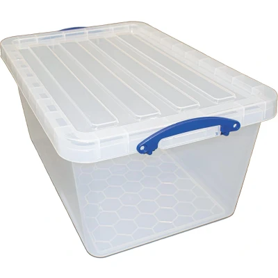 Afbeelding van Really Useful Box opbergdoos 61 l, nestbaar, transparant