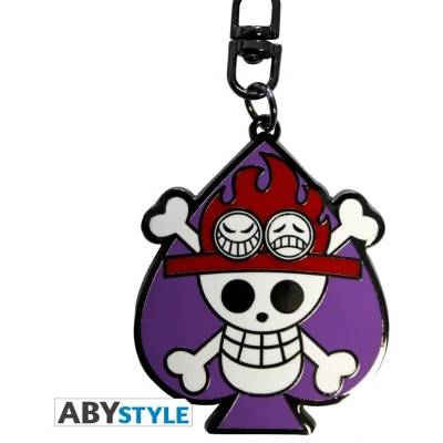 Afbeelding van ONE PIECE Keychain Skull Ace X4