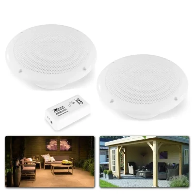 Afbeelding van Buitenspeakers Bluetooth BT10SET inbouwset voor tuin, terras en