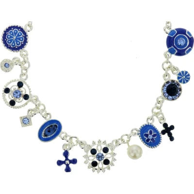 Afbeelding van Behave Blauwe ketting met hangers
