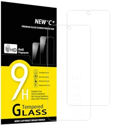 Afbeelding van NEW&#039;C 2 Stuks, Screen Protector voor Samsung Galaxy S20 FE, Gehard Glass Schermbeschermer Film 0.33 mm ultra transparant, resistent