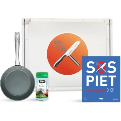 Afbeelding van Piet Box Braadpan antikleef Ø 18 cm Grijs PFAS vrij
