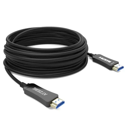 Afbeelding van ATZEBE HDMI 2.0 glasvezelkabel 15m, 4K kabel ondersteunt @60Hz, YUV4:4:4,3D, HDR, HDCP 2.2