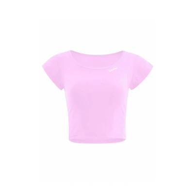 Afbeelding van Winshape Functional Light AND SOFT Cropped Kurzarm Sport Tshirt, Dames, Maat: XS, Lavender rose