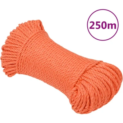 Afbeelding van vidaXL Werktouw 8 mm 250 m polypropeen oranje