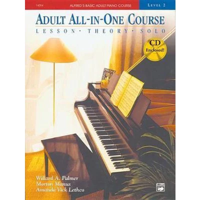 Afbeelding van ALFRED&#039;S BASIC ADULT ALL IN ONE COURSE 2 RECUEIL + CD: Lesson * Theory Solo, Book &amp; CD