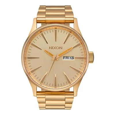 Afbeelding van Nixon Heren polshorloge Sentry roestvrij staal All Gold, Allemaal goud., Eén maat,