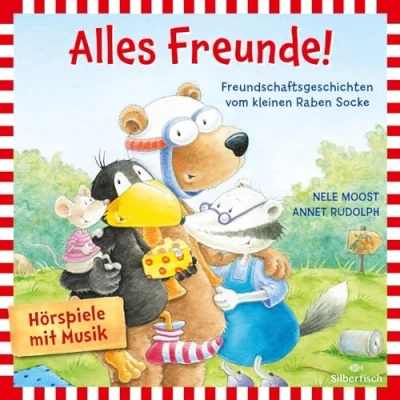 Afbeelding van Alles Freunde! (Der kleine Rabe Socke): Freundschaftsgeschichten vom kleinen Raben Socke: 1 CD
