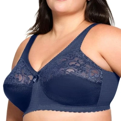 Afbeelding van Glamorise Volledige Figuur Plus Size MagicLift Originele Ondersteuning BH Draadloos #1000, Blauw, 85C