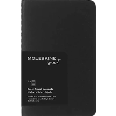 Afbeelding van Moleskine Smart Cahier Set, 2 digitale schrijfpads, gevoerde pagina&#039;s, zakformaat 9x14 cm, kleur zwart