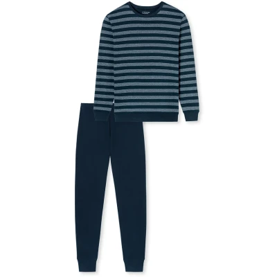 Afbeelding van uncover by Schiesser SET Pyjama, Heren, Maat: 48, Dunkelblau