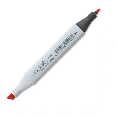 Afbeelding van COPIC Classic Marker Type YR 07, Cadmium Orange, professionele layout marker, op alcoholbasis, met een brede en fijne punt