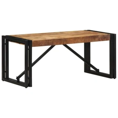 Afbeelding van vidaXL Salontafel 80x40x35 cm massief ruw mangohout