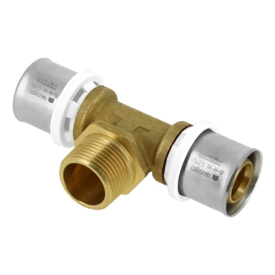 Afbeelding van BONFIX pers T stuk met buitendraad 25x3/4x25