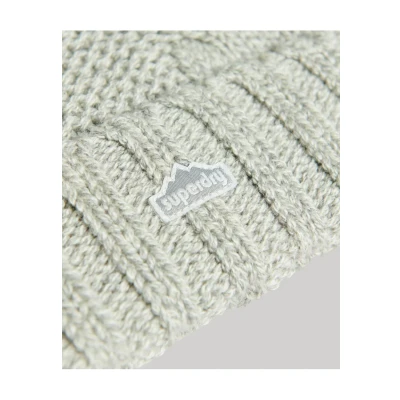 Afbeelding van Superdry Bobble Muts, Dames, Maat: One Size, Light grey tweed
