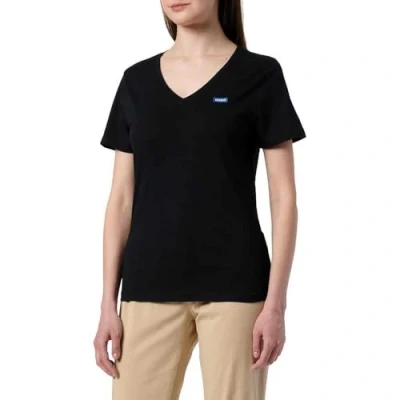 Afbeelding van HUGO Classic Tshirt basic, Dames, Maat: XL, Schwarz