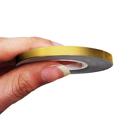 Afbeelding van 4R Quattroerre.it 10464 Trim Strepen zelfklevende strips voor auto&#039;s, goud, 5 mm x 10 mt