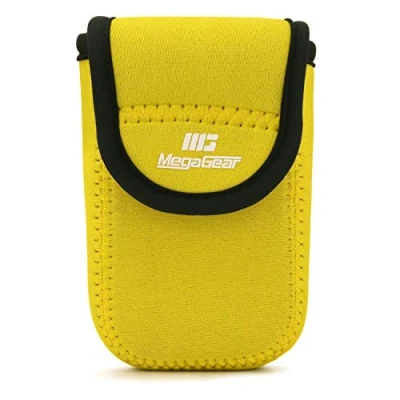 Afbeelding van MegaGear MG1854 ultralichte cameratas van neopreen compatibel met Panasonic Lumix DC TZ95, TZ90, DMC TZ80 geel