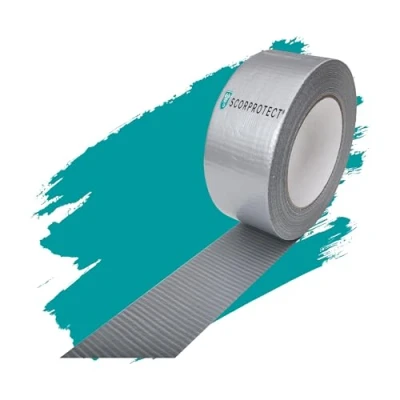Afbeelding van Weefseltape zilvergrijs pantsertape gaffaband pantserband 48 mm x 50 m
