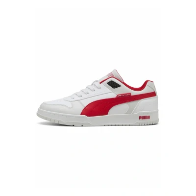 Afbeelding van Puma Sneakers laag whitepop red, Maat: 42, White pop red Kunststof/ textiel