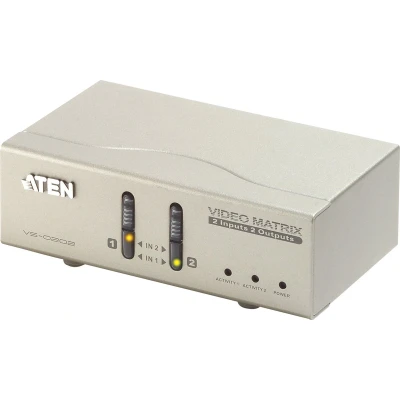 Afbeelding van KVM Matrix Switch &amp; Audio Suport 2 PC to Display