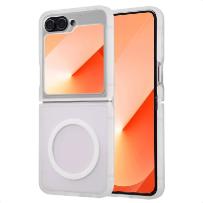 Afbeelding van imoshion Hoesje Geschikt voor Samsung Galaxy Z Flip 6 Color Guard Backcover MagSafe Wit