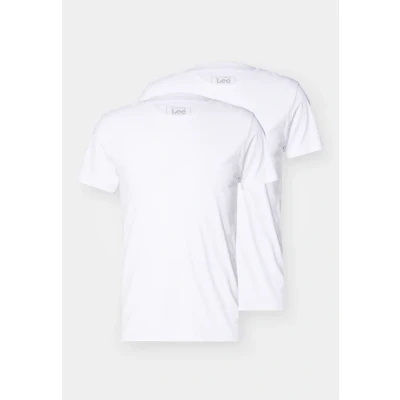 Afbeelding van Lee TWIN CREW 2 PACK Tshirt basic, Heren, Maat: Medium, White