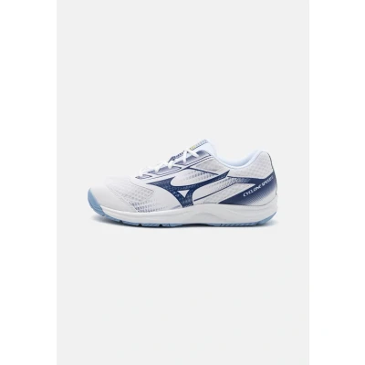 Afbeelding van Mizuno Cyclone Speed 5 Volleybalschoenen, Heren, Maat: 46.5, White/blue Textiel/ synthetisch