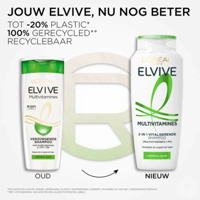 Afbeelding van 3x L&#039;Oréal Elvive Multivitamines Shampoo 250 ml