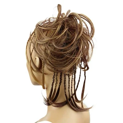 Afbeelding van CAISHA XXL Haarstukje Haarwokkel Bruids Kapsel Opgestoken Volumineus Golvend Knoet Roodbruine Blonde Mix G19D