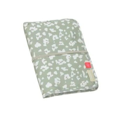 Afbeelding van LÄSSIG Babyluiertas met aankleedkussen incl. vak voor vochtige doekjes onderweg/Changing Pouch Leo Light khaki
