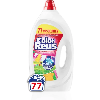 Afbeelding van 2x Witte Reus Wasmiddel Color Gel 77 Wasbeurten 3,465 liter