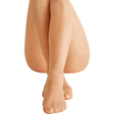 Afbeelding van Pretty Polly Panty Zomer Dun Katoen Kruisje Naadloos Teenstuk Shea Butter High Leg Broekje 8 Den. XL 46/50 Golden Glow