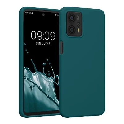 Afbeelding van kwmobile telefoonhoesje compatibel met Motorola Moto G23 / G13 hoesje Zachte case voor smartphone Back cover in petrol