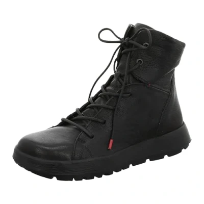 Afbeelding van Think! Comoda Veterboots, Dames, Maat: 39.5, Schwarz Leer