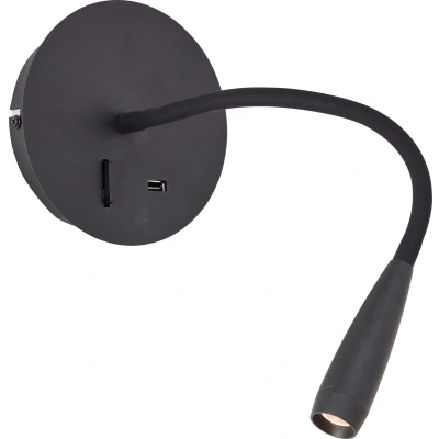 Afbeelding van Brilliant Jutta G99946/76 LED wandspot vast ingebouwd 2.8 W Zwart
