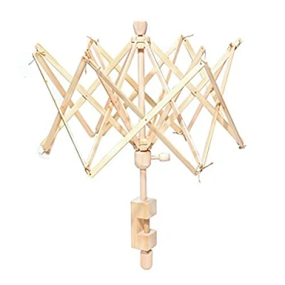 Afbeelding van Paraplu Swift Garen Winder, Houten (Berken) Hand Operated Spoel Winder Houder