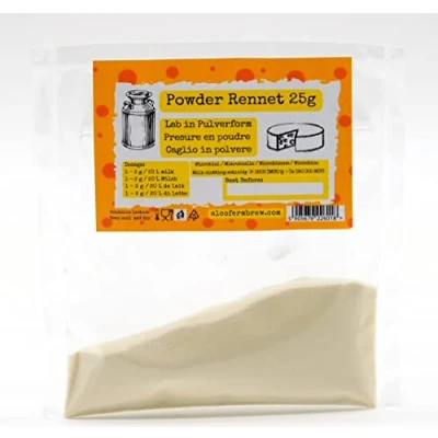 Afbeelding van Stremsel 25g 1g/20L Voor alle Soorten Kaas, Lebstremsel, Kaasstremsel, Wrongel