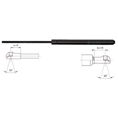 Afbeelding van METZGER 2110017 Gasveer achterklep 570N 519mm FIAT: Palio I Weekend (178) 1.9 D, 1.2, 1.6 16V, 1.7 TD 1996 2012