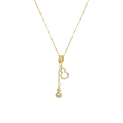 Afbeelding van Sylian Ketting met Wu Lou Kalebas hanger Gourd goudkleurig