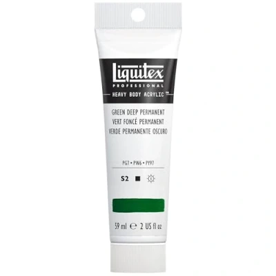 Afbeelding van Liquitex 1045350 Professional Heavy Body acrylverf in kunstenaarskwaliteit met uitstekende lichtechtheid en boterachtige consistentie 59ml tube, Green Deep Permanent