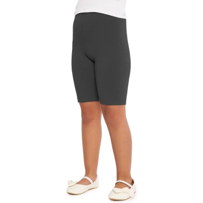 Afbeelding van Merry Style MS MS10 227 LE Meisjes Leggings Sport Vrijetijdsbroek Kort Katoen Sporbroek Yogabroek Grafiet 140