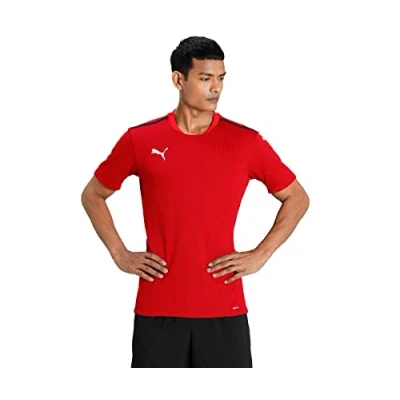 Afbeelding van Puma Teamcup Sport Tshirt, Heren, Maat: Medium, red