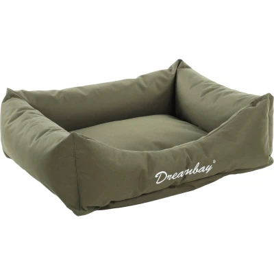 Afbeelding van FLAMINGO Dreambay® mand, rechthoekig, olijfgroen, 80 x 67 22 cm, wasbaar, afneembare hoes met ritssluiting, waterafstotend
