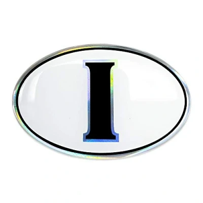 Afbeelding van 4R Quattroer.it 32128 3D sticker ovaal I Italia HQ 60 x 40 mm