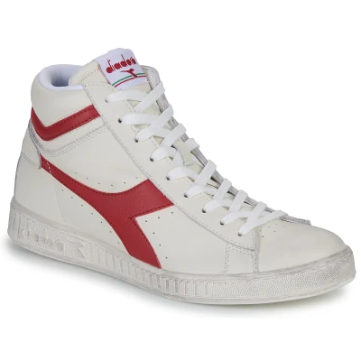 Afbeelding van Diadora Unisex Game L High Waxed Bianco Rosso Peperone Schoenmaat 39