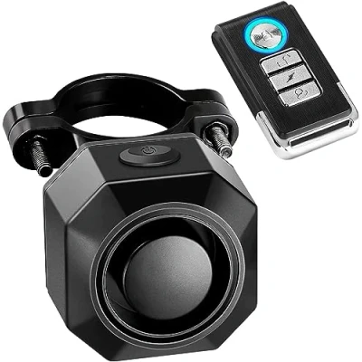 Afbeelding van RUIZHI Trillingsdetectie fietsalarm / motorfiets met afstandsbediening, 110 DB draadloze anti diefstal bewegingssensor voor elektrische fiets, motorfiets, scooter